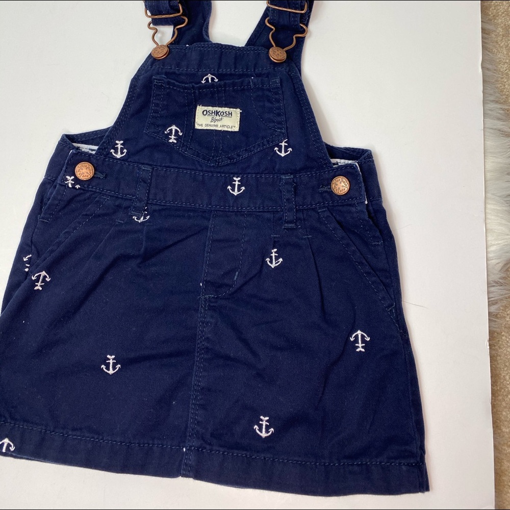 Oshkosh B'gosh Nautical Baby Overall Dress 18 mo